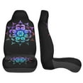 thumbnail image 4 of KAKALAD Teal And Purple Mandala 02 Car Seat Covers Set Vehicle Front Seats Protector 2 Pcs, 4 of 9