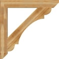 thumbnail image 3 of Ekena Millwork 6"W x 48"D x 48"H Olympic Slat Rough Sawn Bracket, Western Red Cedar, 3 of 4