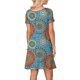 thumbnail image 2 of LYD Vestido de manga corta con costuras en el bolsillo y cuello redondo con estampado floral popular para mujer lyd modelStyleType, 2 of 2