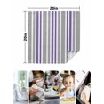 thumbnail image 4 of Purple Grey Stripes Cloth Napkins Set of 6 Reusable Dinner Napkins, Simple Striped Lines Minimalist Modern Cocktail Napkin Washable Table Napkins for Wedding/Holiday Party/Baby Shower 20"x20", 4 of 7