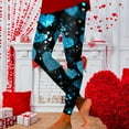 thumbnail image 5 of Mepaouo Women's Valentine Day Leggings Heart Printed Control Tummy Tights Yoga Pants Sizes S-2X, 5 of 6