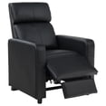 thumbnail image 3 of Toohey Upholstered Home Theater Push Back Recliner Black, 3 of 9