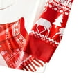 thumbnail image 6 of URMAGIC Matching Family Pajamas Sets Christmas Pjs with Cute Elk and Floral Sleeve Tee and Bottom Loungewear, 6 of 8