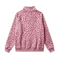 thumbnail image 4 of Trgacdwlo Womens Mock Neck Sweatshirts Leopard Print Women's Raglan Long Sleeve Shirts Fall Winter Streetwear Pullover Women with Pocket, 4 of 6