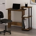 thumbnail image 4 of Pemberly Row Laptop/Notebook/Computer Desk in Amber Pine/Black, 4 of 6