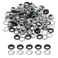 thumbnail image 1 of Uxcell 110 Pcs Ojetes con Arandelas 3/8" Kit de Grommets Negro, 1 of 7