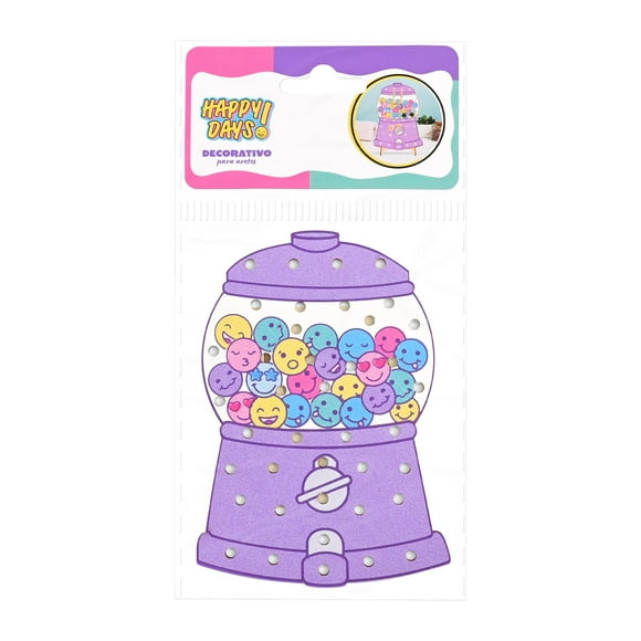 Decorativo para Aretes Prichos Happy Days! de Madera Multicolor 1 Pieza