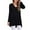 Black, variant on Anygrew Women's Long Sleeve V Neck Shirts Casual Tunic Tops Blouse