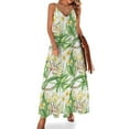thumbnail image 1 of Vestido sin mangas con plantas tropicales de acuarela Vestidos de fiesta para mujer Vestidos de mujer elegantes y bonitos, 1 of 7