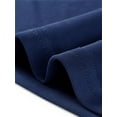 thumbnail image 6 of DARING DIVA Women's Long Sleeve Slim Fit Dressy Casual Wrap Tops L Navy Blue, 6 of 6