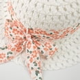 thumbnail image 4 of Coerni Toddler Baby Girls Sleeveless Sundress Girls Tutu Dress Bow Floral Print Princess Dress with Hat Beach Summer Outfits, 4 of 7