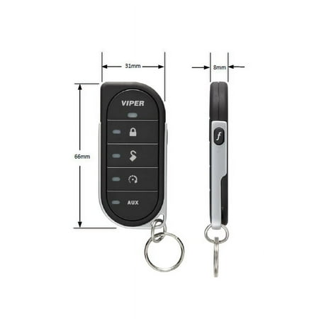 Replacement Remote for Select Viper Remote Start Systems - Black/Silver