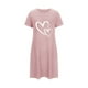 thumbnail image 4 of Camisón corto de poliéster para mujer, talla grande, estampado de San Valentín, cuello redondo, manga corta, 4 of 4