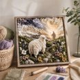 thumbnail image 4 of Lamb Punch Needle Art Kit With Wooden Frame, Sheep Yarn Embroidery Set for Adults and Beginners, Religious Handmade Wall Decor, 7.87 x 7.87 Inch, 4 of 7