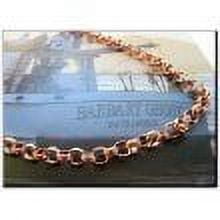 12 Inch Copper Anklet, 3/16 of an inch wide, CA637G - Made in the USA.