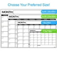 Large Dry/Wet Erase Laminated Monthly Wall Calendar Planner