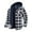 Black, variant on TIMIFIS Zip Up Hoodie Men Casual Hooded Thicken Plaid Long Sleeve with Pocket Jacket Winter Warm Fuzzy Lined Outwear