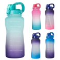 thumbnail image 1 of Eigraketly Botella de agua motivacional grande de 68 oz con marcador de tiempo y pajita extraíble Botella sin BPA a prueba de fugas para Fitness Gym Office Kits de desorden para acampar Numero 5 Eigraketly OD016991-05, 1 of 6