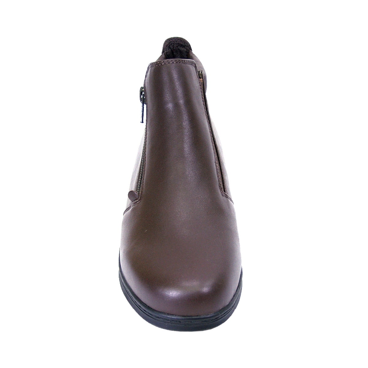 PEERAGE Juliet Women Extra Wide Width Ankle Bootie BROWN 6