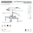 thumbnail image 2 of Wall-Mount Clawfoot Tub Faucet, Brushed Nickel, Tub Wall Mount CC19T8, 2 of 2