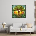 thumbnail image 3 of (14CTABB-356__C__ 40x40) Hilo algodón ecológico bordado 14CT 2 hebras impresión 40*40cm pintura vidrio-Kit serie paisaje en punto cruz la vida, 3 of 9