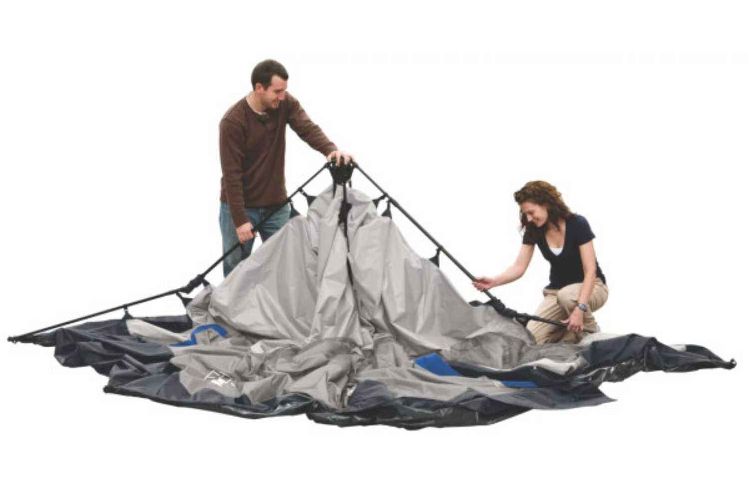 Coleman 8-Person Cabin Camping Tent with Instant Setup, Blue