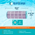 thumbnail image 3 of Hurricane Filters HF8412 Platinum Purple Spa Filter Cartridge Replacement (3 Pack), 3 of 7
