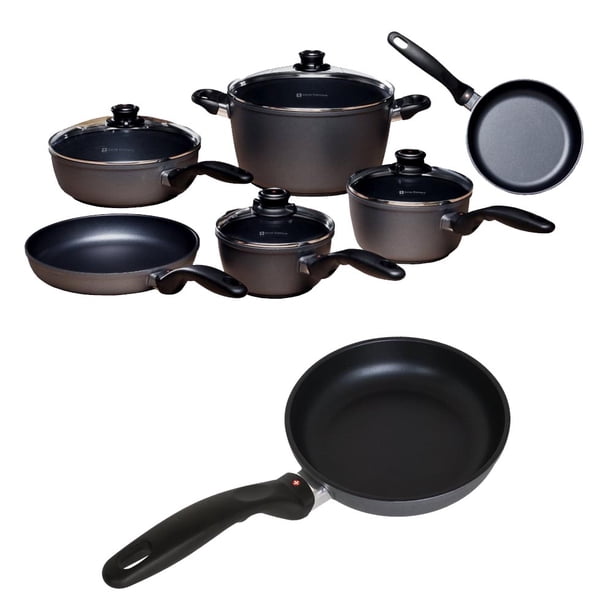 Swiss Diamond 10 Piece Set Ultimate Kitchen Kit Cookware & 7inch