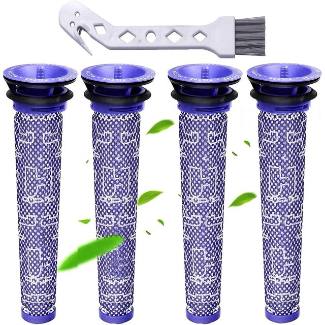 Paquete de 4 (v6), filtros para Dyson, reemplaza los filtros para Dyson Dc58 Dc59 Dc61 Dc62 Dc74 V6 V7 V8, mezcla de filtros de materiales estándar