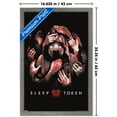 thumbnail image 3 of Sleep Token - Grabbing Hands Red Wall Poster, 14.725" x 22.375" Framed, 3 of 5
