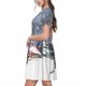 thumbnail image 2 of Disketp Watercolor Winter Landscape For Christmas para Vestido de Manga Corta para Mujeres, Vestidos de Verano para Mujeres, Casual y Holgado para la Playa, 2 of 6