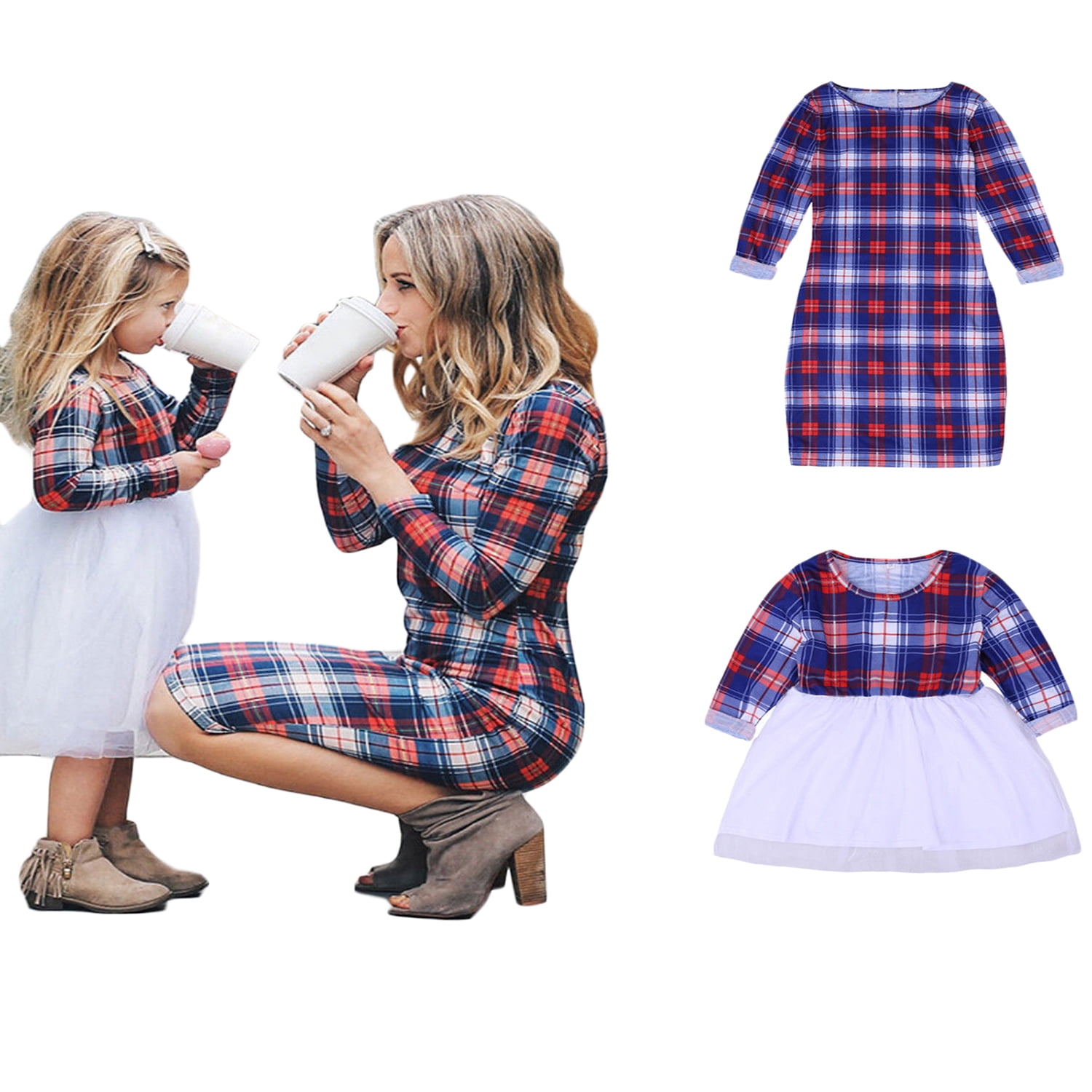 mommy and me matching flannel shirts