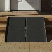 5-ft x 36-in Portable Bariatric Multifold Wheelchair Ramp 800 lb. Weight Capacity, Maximum 10-in Rise
