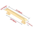 thumbnail image 4 of Utopia Alley 5pcs Tristan Pull Handle - Decorative Cabinet Drop Pull Handles- Vintage Cabinet Hardware with Hand Finished Polished Gold - Metal Drawer Pull Handle, 3.75" Center to Center, 4 of 9
