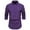 Purple, variant on Vunhao Mens Dress Shirts Long Sleeve, Casual Fashion Mens Bussiness Shirt on Sale Purple
