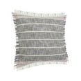 thumbnail image 5 of LR Home Danny Striped Transitional Cotton Throw Pillows, Gray/Pink, 20" x 20", Set of 2, 5 of 9