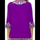thumbnail image 5 of Blusas Mexicanas para Mujer, Camisas Bordadas, Ropa Hippie, Túnicas de Fiesta, Blusas Bohemias Campesinas de Talla Grande. Púrpura 5XL, 5 of 6