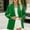 *Green, variant on Business Blazers for Women,Long Sleeve Lapel Collar ,Open Front Button Up Suit Jacket Wine,Womens Plus M