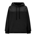 thumbnail image 5 of Lightweight Hoodies for Women 2025 Long Sleeve Plain Hooded Sweatshirt Pullover Tops Fall Outfits, 5 of 6