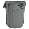 Rubbermaid Vented Brute 20 Gallon Gray Resin Container Without Lid