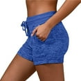 thumbnail image 3 of Women Comfy Yoga Sport Pant With Drawstring  High Waist Sport Stretchy Shorts, 3 of 5