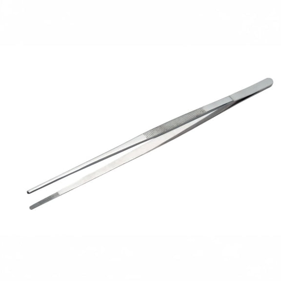 SZCO 12 Inch Serrated Thumb Tweezers Stainless Steel Grip Tool Serrated Tip Precision Utility Fishing Craft Outdoor Handling Tool