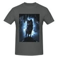 thumbnail image 4 of Bingfone Night Scene Of Wolves Men'S Loose Fit Short-Sleeve Pocket T-Shirt, 4 of 7