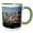 Green/White, variant on 3drose, Oregon, Portland. Fremont Bridge Over Willamette River., 11oz Mug