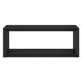 thumbnail image 2 of HomeRoots 521020 18 x 48 x 23.38 in. Black Manufactured Wood Rectangular Coffee Table with Shelf, 2 of 5