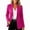Hot Pink, variant on Womens Single Button Blazer Notched Lapel Long Sleeve Business Casual Suit Jacket with Pockets Red Size L
