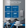 thumbnail image 4 of Temporizador de bomba para piscina DEWENWILS Outdoor Wi-Fi 40A 120-277 VAC 2HP, 4 of 7