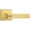Satin Brass, variant on Sure-Loc SN107-SQ 15 Siena Keyed Entry Door Lever Set - Nickel