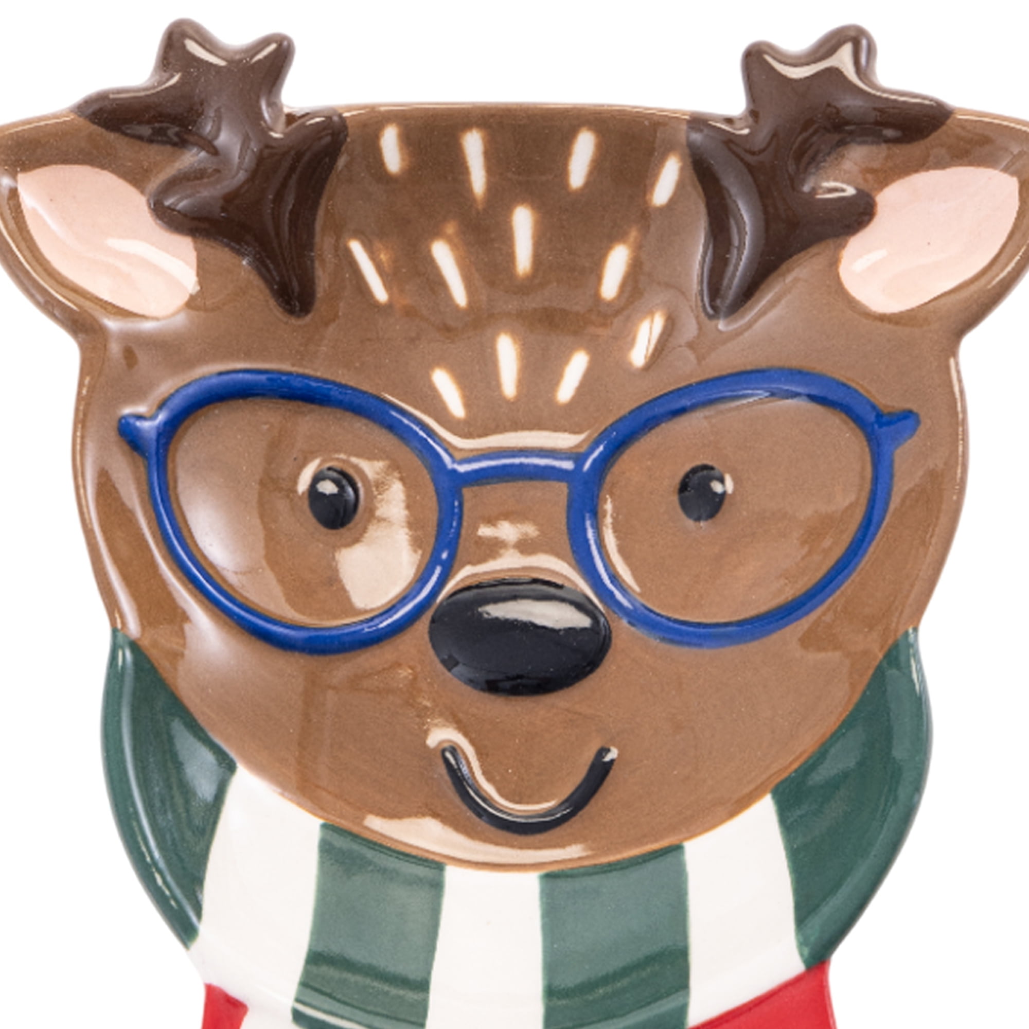 Holiday Time Repose-cuillère figuratif en céramique, 20,5 cm x 11,1 cm x 2,8 cm, 1 pièce