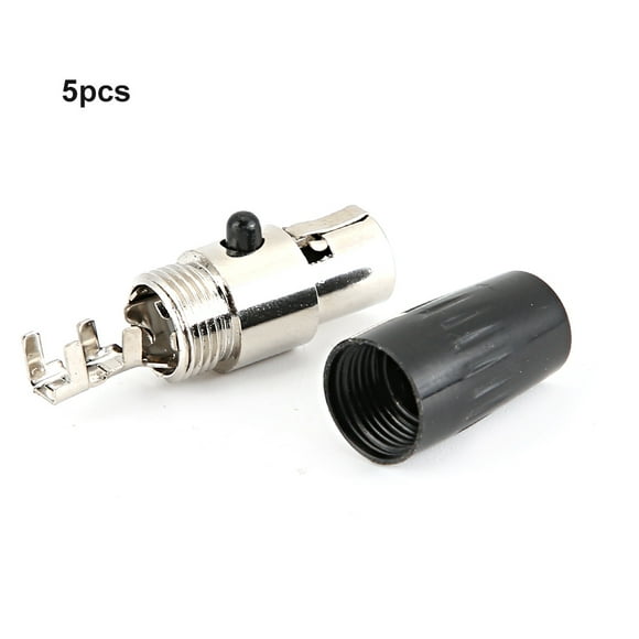 XLR Connector, 5.0mm/0.2in Aperture 5Pcs Audio Connector, For Household Audio Equipment